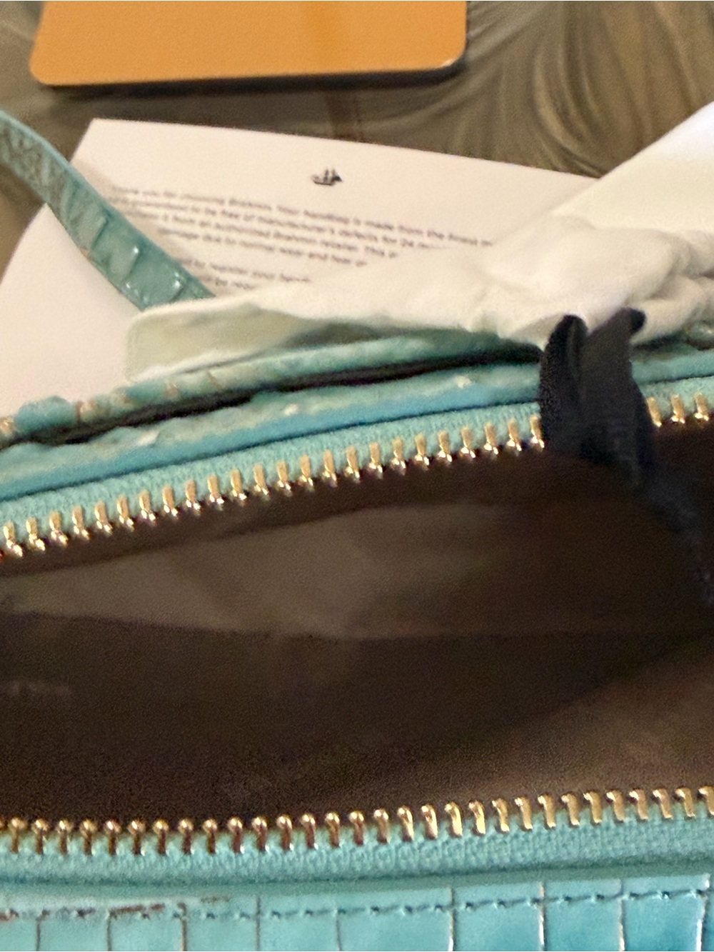 Brahmin Danica Waterfall Melbourne Croc-Embossed Crossbody - Picture 10 of 14